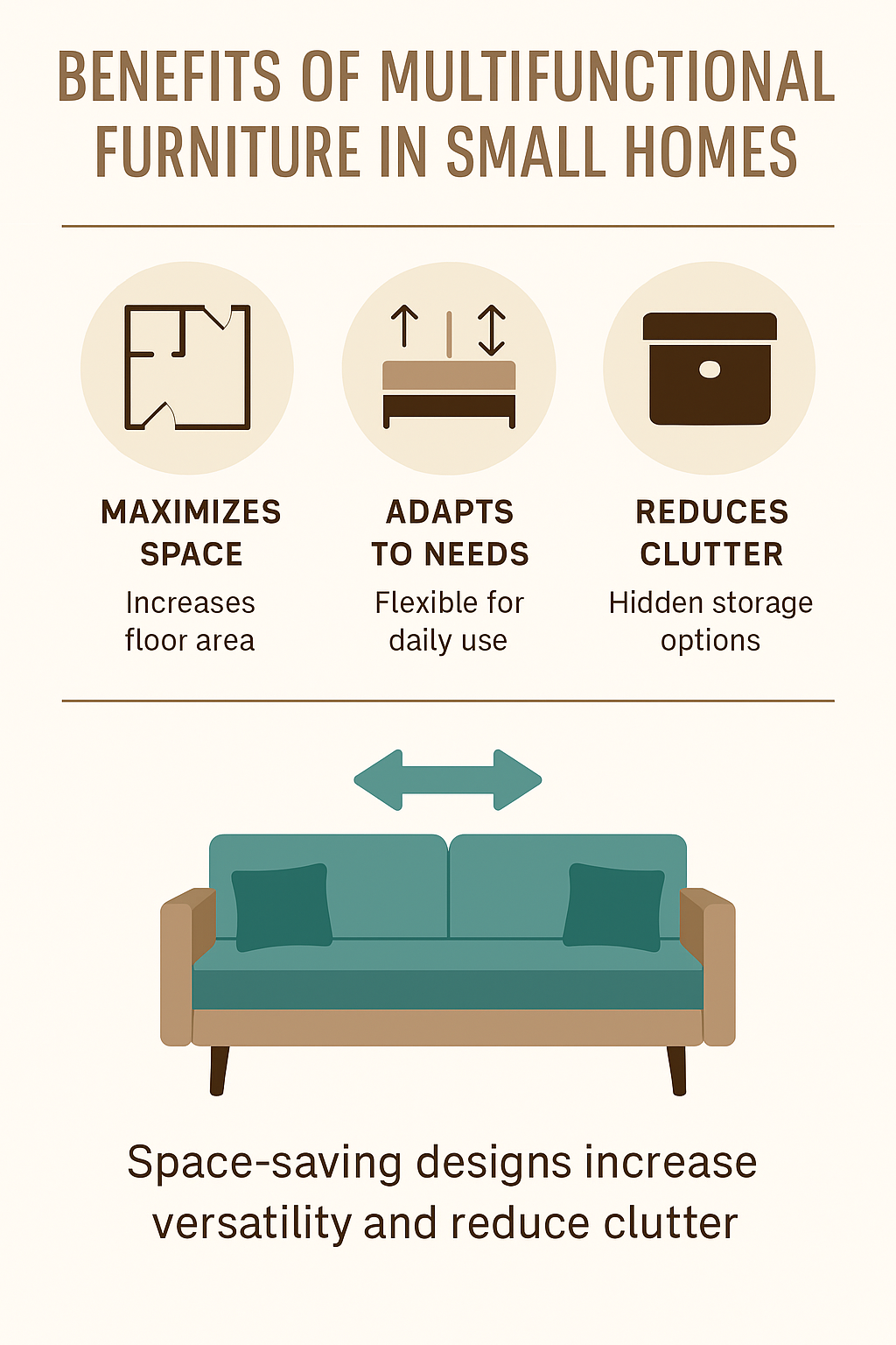 multifunctional furniture infographic